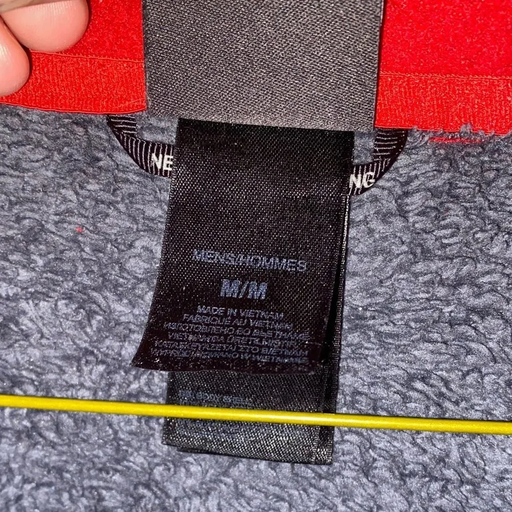 The North Face Men’s Fleece Jacket in Red and Grey
